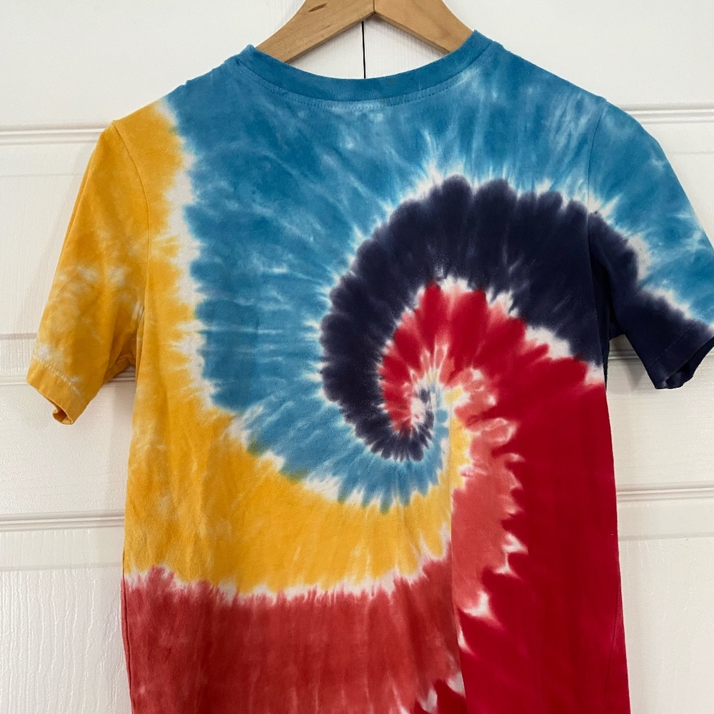 Lands' End Tie Dye T-shirt in primary colors Large (14-16)